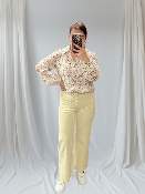 Pantalon velours beige 