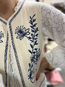 Gilet sans manche broderie 
