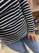 T-shirt marinière bleu 