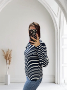 T-shirt marinière bleu 