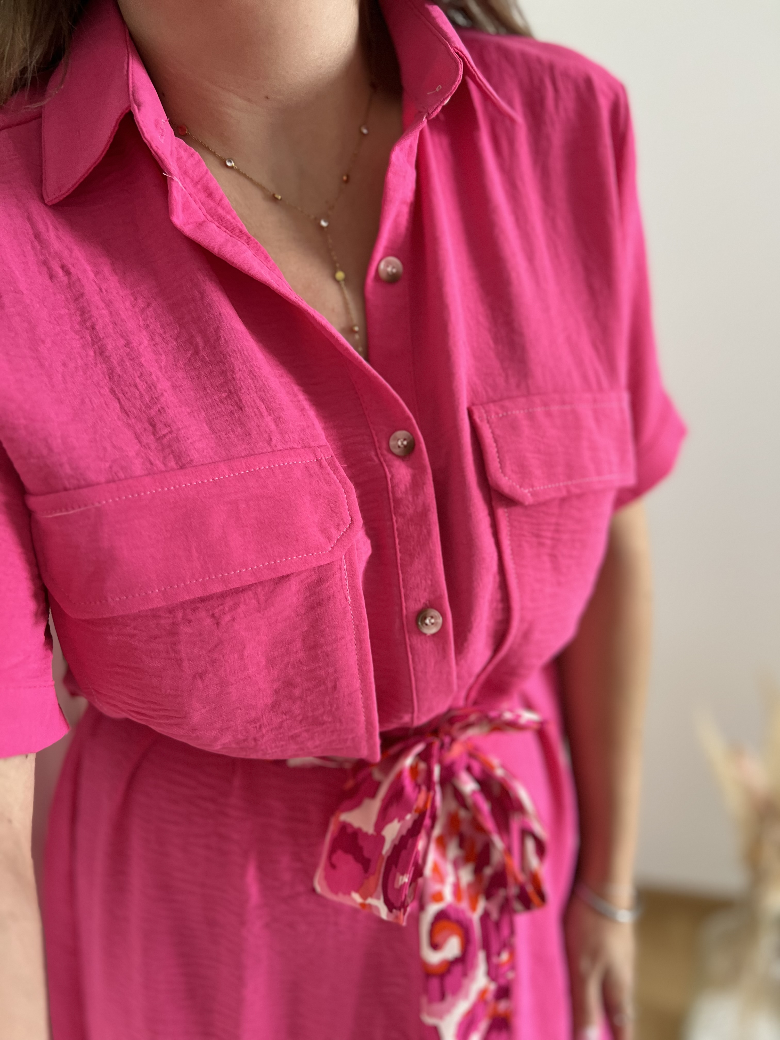 Robe fuschia Emy