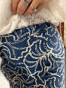 Jupe motif bleu 