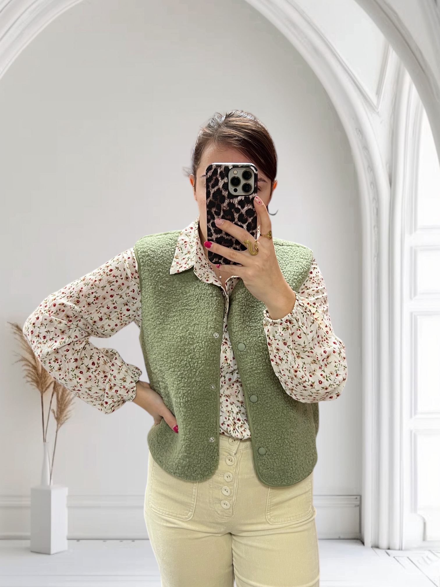 Veste sans manche kaki