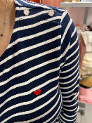 T-shirt marinière bleu 