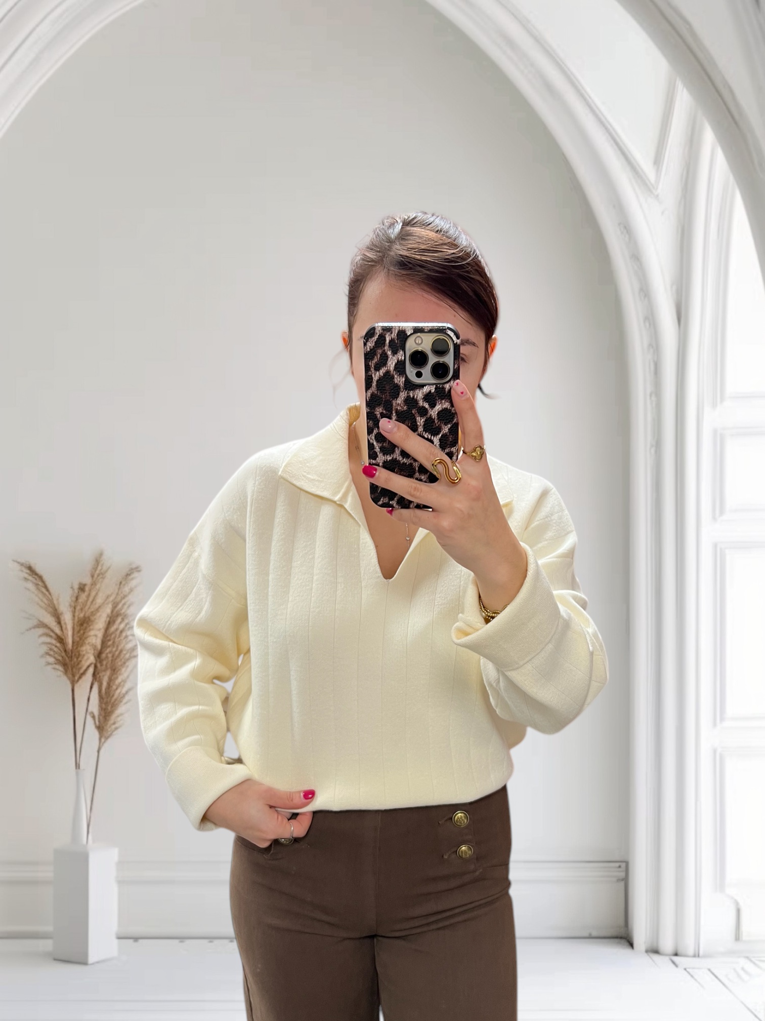 Pull crème Aurélie