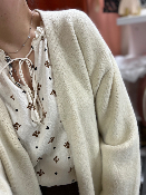 Gilet long beige