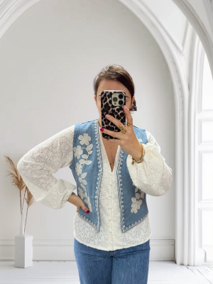 Veste sans manche jean