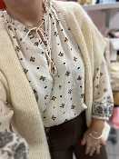 Gilet long beige