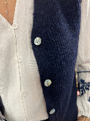 Veste sans manche bleu marine  
