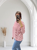 T-shirt Marinière rouge 