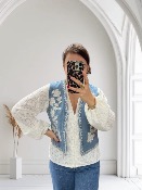 Veste sans manche jean
