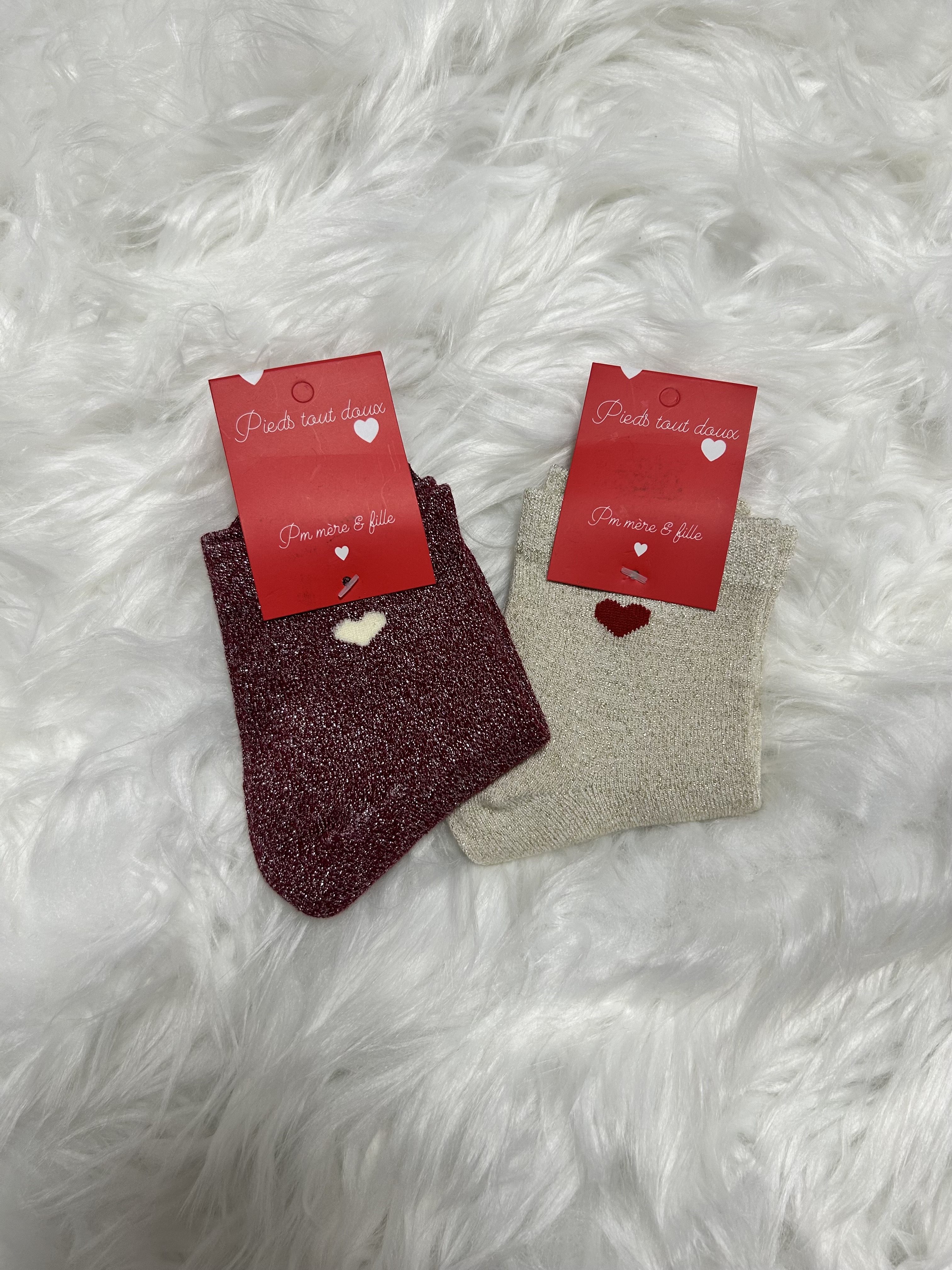 Chaussette coeur enfant 