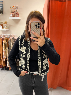 Gilet brodé Camille