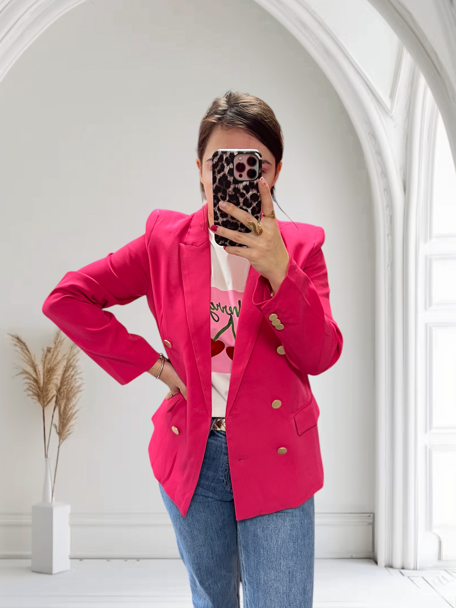 blazer fuchsia 