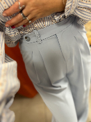 pantalon fluide bleu ciel 