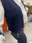 Veste sans manche bleu marine  