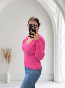 Pull chaussette rose Romy 