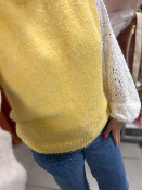 Pull sans manche jaune 