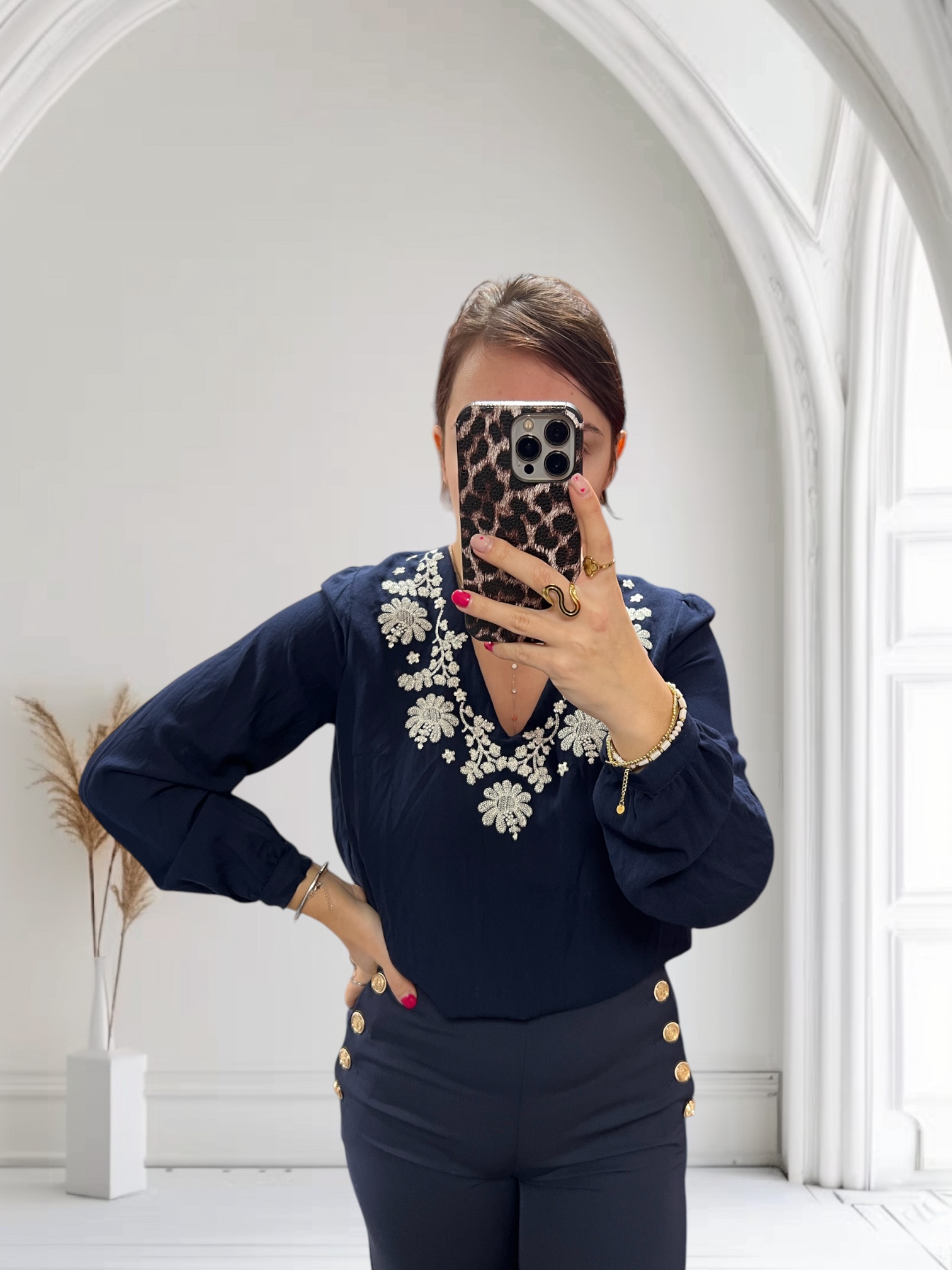 Blouse bleue Julie 
