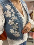 Veste sans manche jean