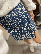Jupe motif bleu 
