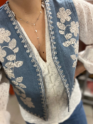 Veste sans manche jean