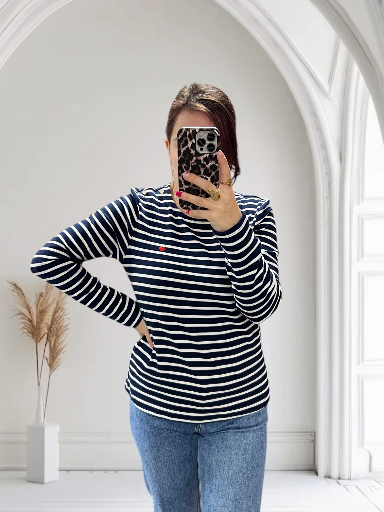 T-shirt marinière bleu 