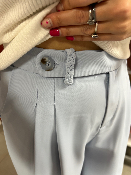 pantalon fluide bleu ciel 