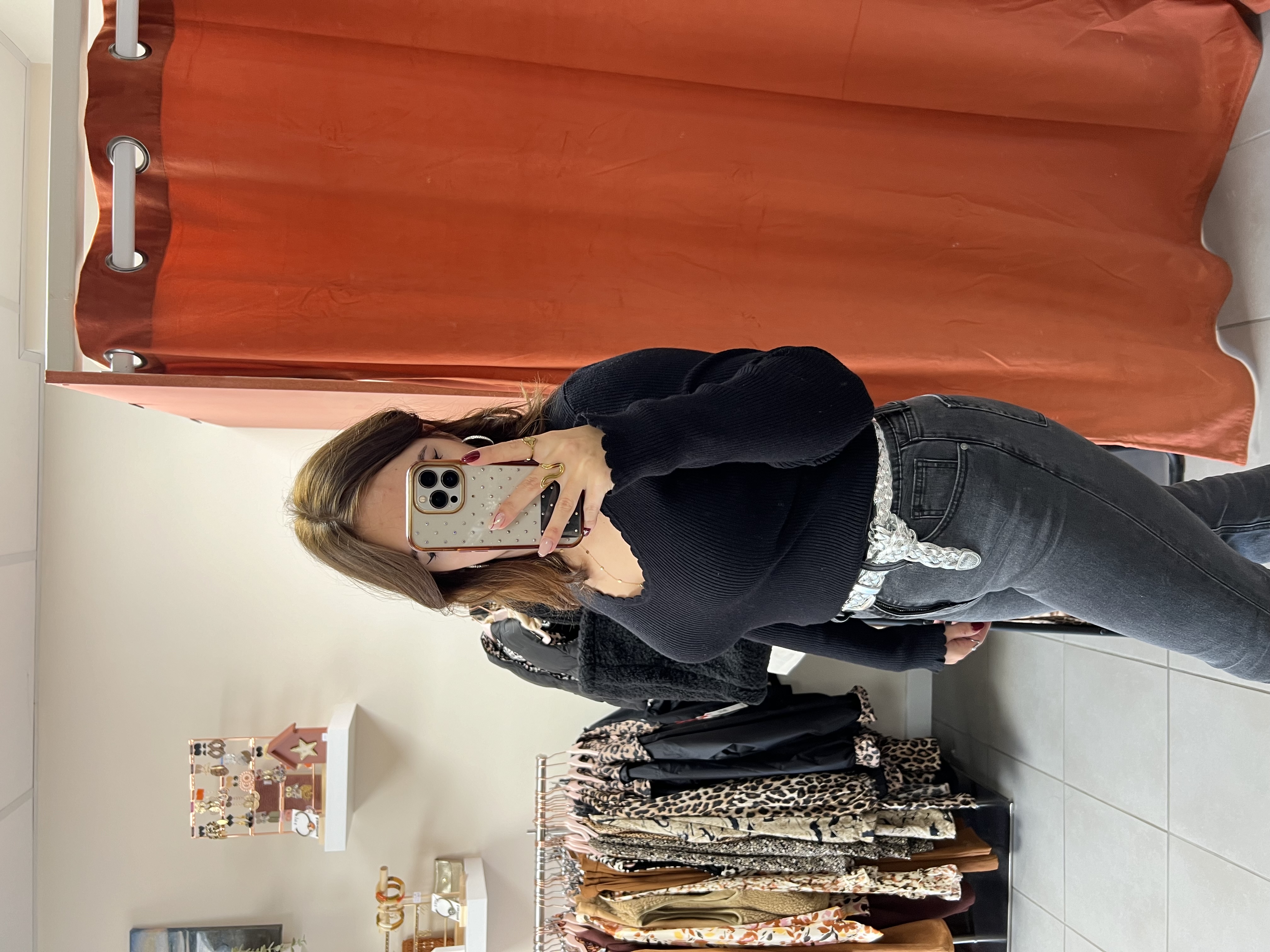 Pull chaussette noir Romy